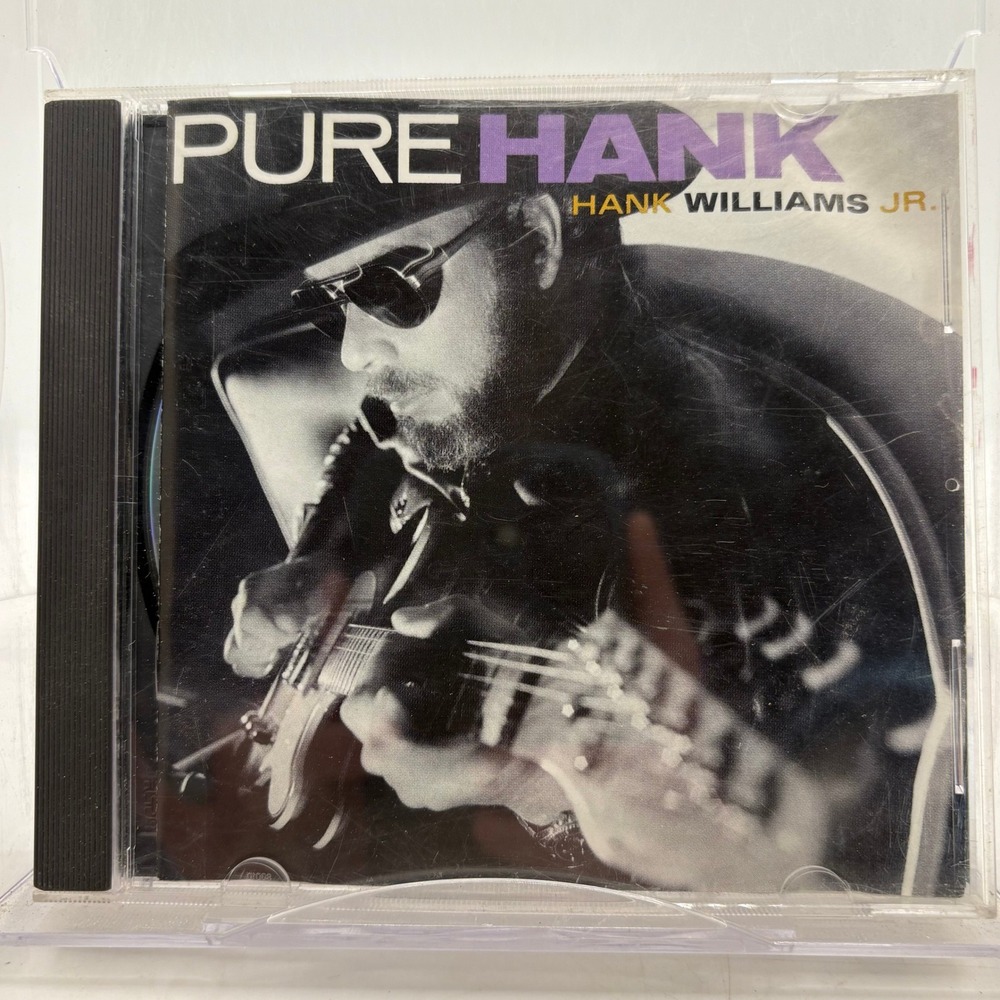 Hank‎ Williams Jr Pure Hank CD 1991 Outlaw Country Warner Bros Curb Records